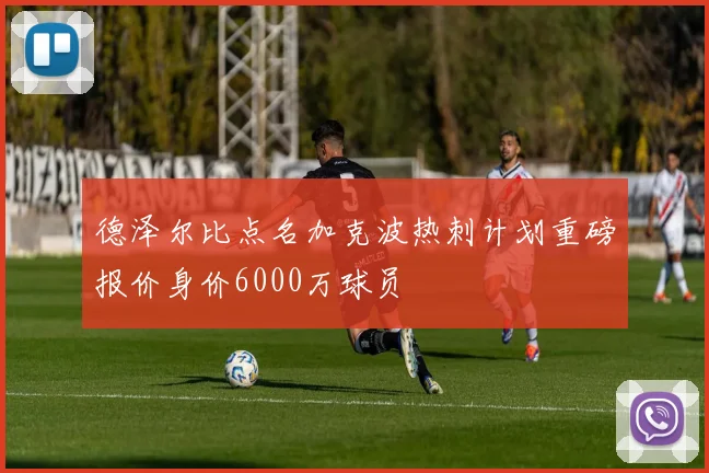 德泽尔比点名加克波热刺计划重磅报价身价6000万球员